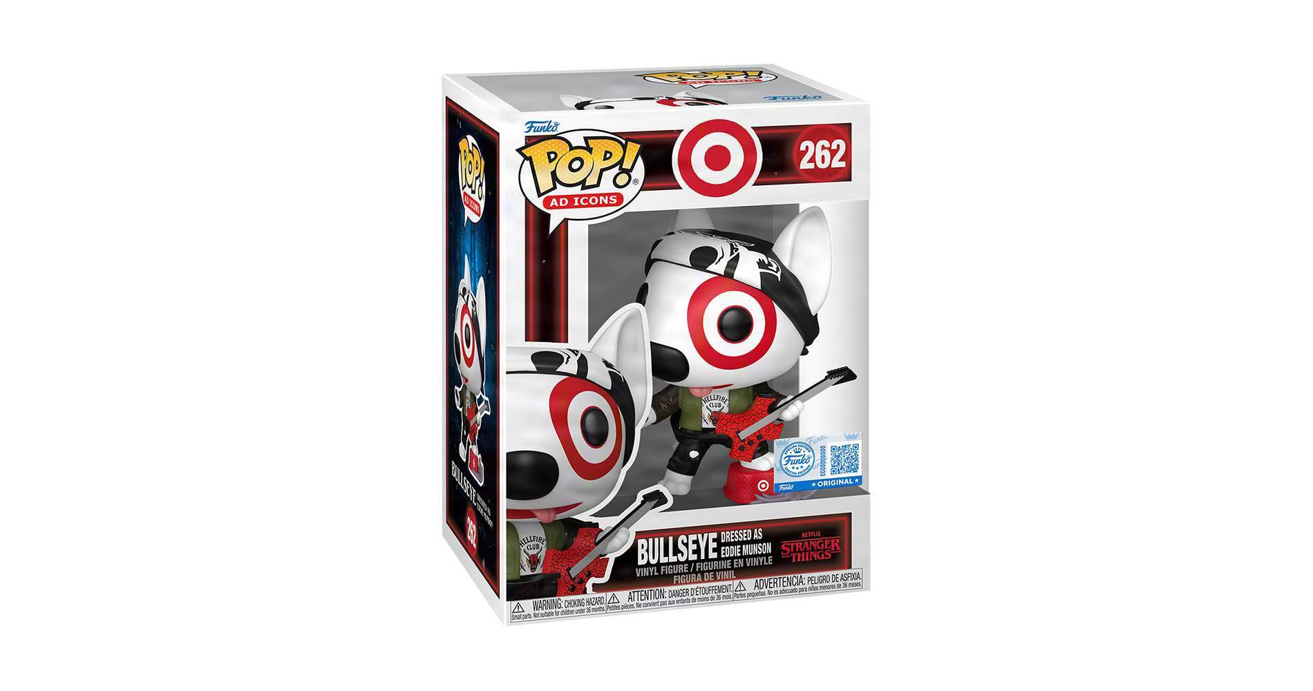Funko POP! Ad Icons: Bullseye Dressed as Eddie Munson Vinyl Figure #262