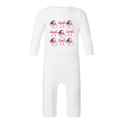 The Juniper Shop Coquette Santa Chart Baby Romper