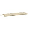 vidaXL Garden Bench Cushion Set of 2 Beige Oxford fabric (100% polyester) - 3 of 4
