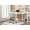 CAVINAS Mesh Fabric Home Office Chair, 360°Swivel Chair Adjustable Height with Gold Metal Base, Ergonomic Home Office Desk Chairs, Office Chair - 2 of 4