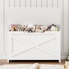 Storage Chest, Wooden Storage Bench with Safety Hinge, Easy Assembly, Large Toy Chest for Entryway, Living Room, Bedroom - 3 of 4