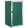 vidaXL Garden Tool Shed Green 34.6"x35"x63.4" Galvanized Steel - 2 of 4