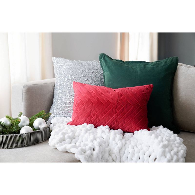 20"x20" Oversize Faux Suede Square Throw Pillow - Lush Décor, 6 of 9