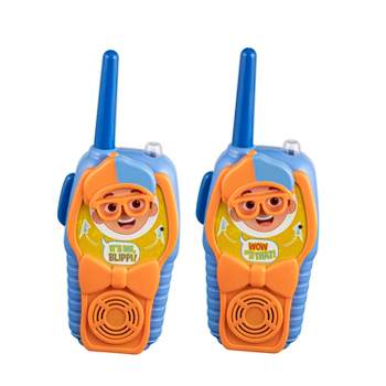 eKids Blippi Walkie Talkies for Kids, Indoor and Outdoor Toys for Fans of Blippi Toys - Orange (BL-212.EXV23OLB)