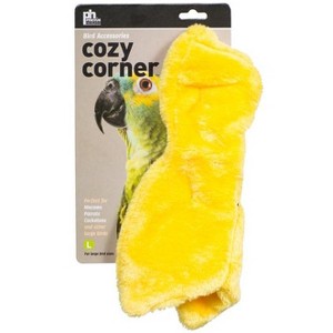 Prevue Pet Cozy Corner Fleece Bird Blanket - Large (Yellow) - 1 of 3