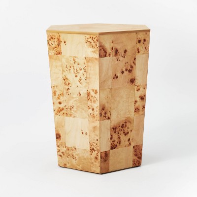 Ogden Burled Wood Accent Table Brown - Threshold™ designed with Studio McGee