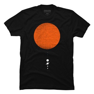 Men's Design By Humans Minimal Solar System By geekchictees T-Shirt - 1 of 4