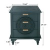 ORRD Hollow-Carved 3-Drawer Dresser - Storage Chest w/Metal Handles, for Living Room & Bedroom - 4 of 4