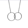 21st Birthday Greeting Card Silver Linked Circles Necklace Womens Ginger Lyne Collection - 4 of 4