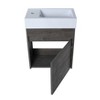 NicBex Floating Bathroom Vanity with Sink,Bathroom Sink Vanity with Soft-Close Cabinet Door,18 inch Bathroom Sink Cabinet,White/Gray/Oak/Teak - 4 of 4