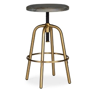 Uttermost Revolve Brass Counter Stool - 1 of 4