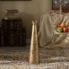 Brushed Paint Unique Straight Design Metal Decorative Floor Vase Flower Holder for Entryway, Living Room - 2 of 4