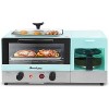 Elite Gourmet Americana 2 Slice 9.5" Griddle With Glass Lid Breakfast Center Coffee Maker Toaster Oven - Great For Homes Or Offices - 2 of 4