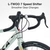 NAYSAYE Bicycle 700C Road Bike Lightweight Alloy Frame with Smooth Gear Shift for City Riding , Green, 68.5"*18.8"*38.9" - 3 of 4