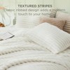 Fluffy Comforter Set Queen - Super Soft Faux Fur, Cream White, 3 Pieces, All Seasons Warm Plush Fleece Bedding - 4 of 4