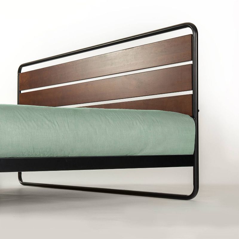 Full Therese Metal Platform Bed Frame Brown - ZINUS, 3 of 9