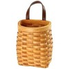 Hand-Woven Wood Storage Basket Portable Wall Hanging Flower Basket Organizer for Fruit Vegetable - 4 of 4