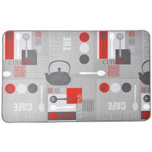 Evideco French Home Goods Teapot Anti Fatigue Kitchen Floor Mat 32" x 20" - 1 of 4
