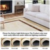 Fulvari Modern Bordered Area Rug Soft Washable Rug Non Slip Non Shedding Floor Carpet Low Pile Thin Rug, Distressed Geometric Rug - 2 of 4