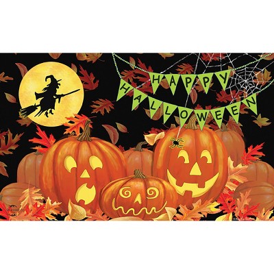 Halloween Haunts Jack O'Lanterns Rubber Doormat