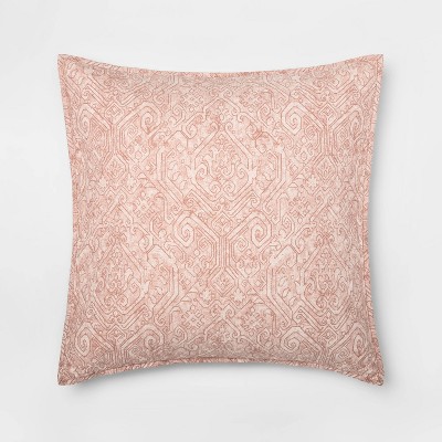 pink euro pillow shams