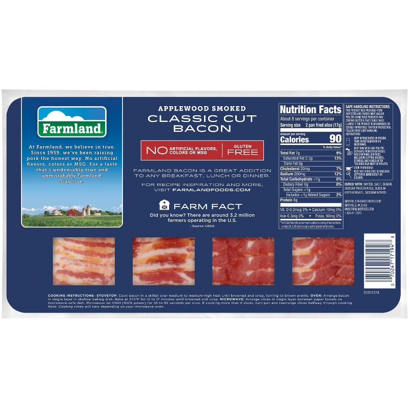 Farmland&#160;Applewood Smoked Bacon - 16oz, 2 of 5