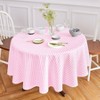Solino Home Linen Stripe Round Tablecloth | Amalfi - 2 of 4