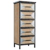 Living Room Organizer with Metal Legs, 5 Drawer Pantry Cabinet, Handmade Slim Storage Unit for Living Room, Bedroom - 3 of 4