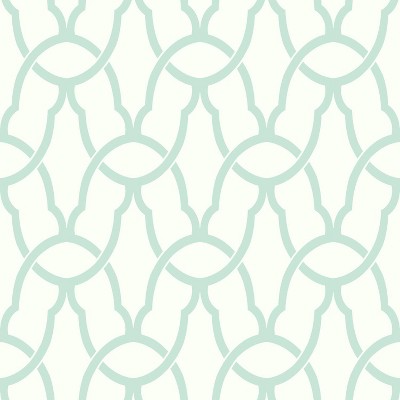 RoomMates Trellis Peel & Stick Wallpaper Blue