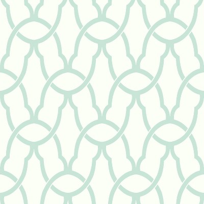 RoomMates Trellis Peel & Stick Wallpaper Blue