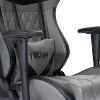Kumasinova XL Ergonomics Gaming Chair 360°Swivel Office Chairs with Head&Lumbar Pillow,90-150°Recliner Chair for Office&Home,350lbs Max, Gray - 2 of 4