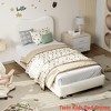 Twin/Full/Queen Size Bed Frame for Kids w/ Velvet Upholstered Headboard, Cute Low Profile Platform Bed for Girls and Boys - 4 of 4