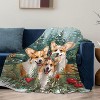 Lomsoe Puppy Throw Blanket Flannel Throw Blanket, Winter Holiday Decorative Blankets, Super Soft Cozy Throw Blankets for Home Sofa Couch - 2 of 3
