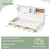 Infans Twin Size Daybed with 3 Drawers Wooden Sofa Bed Frame with Storage Shelves - 2 of 4