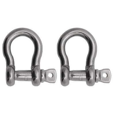 Extreme Max 3006.8336.2 Heavy Duty BoatTector Stainless Steel Anchor Shackle 1-Inch with 12,000 Weight Capacity (2 Pack)