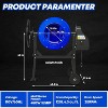 SILVEL 4.3 Cu.Ft. Concrete Mixer Machine, 450W 3/5HP Electric Cement Mixer Machine with Wheel and Stand for Stucco,Mortar, Seeds,Blue - 3 of 4