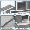 LAOTIES 2 Story Large Rabbit Hutch for Outdoor,Weatherproof Bunny Cage with Run,Pull Out Tray And Asphalt Roof for Small Animals - 4 of 4