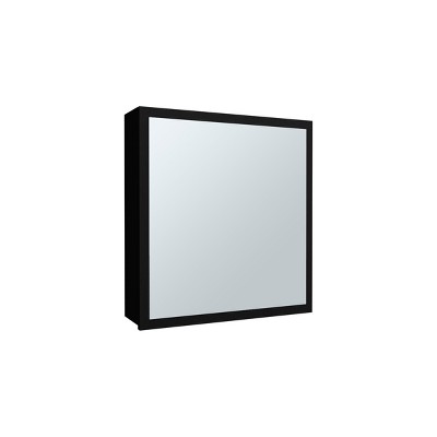 GlasFlength Decorative Wall Mirrors Wall Art Bathroom Decor Cabinet Wall Mount Vanity Medicine with Mirror for Bathroom, Black, 5.7"*19.7"*21.1"