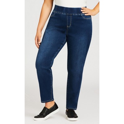 plus size womens pull on jeans