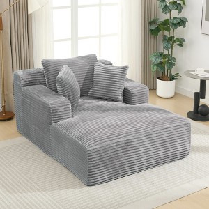 YOOCOZZ  48.8" Modern Chaise Lounge Sofa Bed with Removable Pillows - 1 of 4