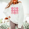 Simply Sage Market S.W.Smiley Valentine Smiley Face Chart Lightweight Garment Dyed Sweatshirt - 3 of 4