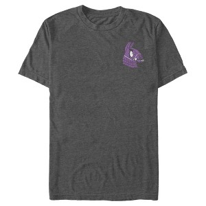 Men's Fortnite Llama Pinatas Pocket Logo T-Shirt - 1 of 4