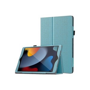 SaharaCase Bi-Fold Folio Case for Apple iPad 10.2" (9th Generation 2021) Aqua (TB00067) - 1 of 4