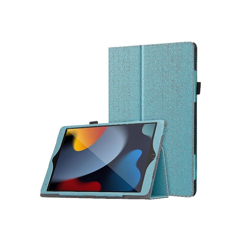 SaharaCase Bi-Fold Folio Case for Apple iPad 10.2" (9th Generation 2021) Aqua (TB00067), 1 of 7