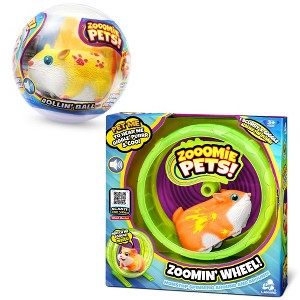 Lanard: Zooomie Pets: Bundle Pack - Rollin’ Ball & Zoomin’ Wheel - 2 Toy Hamsters - 1 of 4