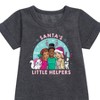 - Barbie - Holidays & Christmas Graphic Short Sleeve Fleece Dress - 2 of 3