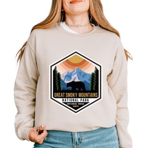 Simply Sage Market Great Smoky Mountains National Park Badge Sweatshirt - 1 of 4
