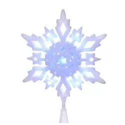Tree Topper Finial 10.0" Snowflake Led Tree Topper Led Electric Plug-In  -  Tree Toppers