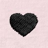 Dalix Mens Lil Heart Midweight Cotton Tee - 2 of 4
