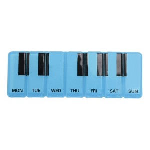 Unique Bargains 7 Grid Piano Keys Pill Case 1 Pc - 1 of 4